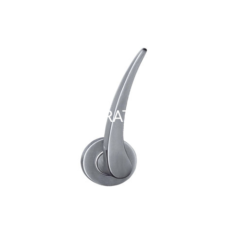 Manija de puerta de palanca plana cepillada de acero inoxidable 304, manija para muebles