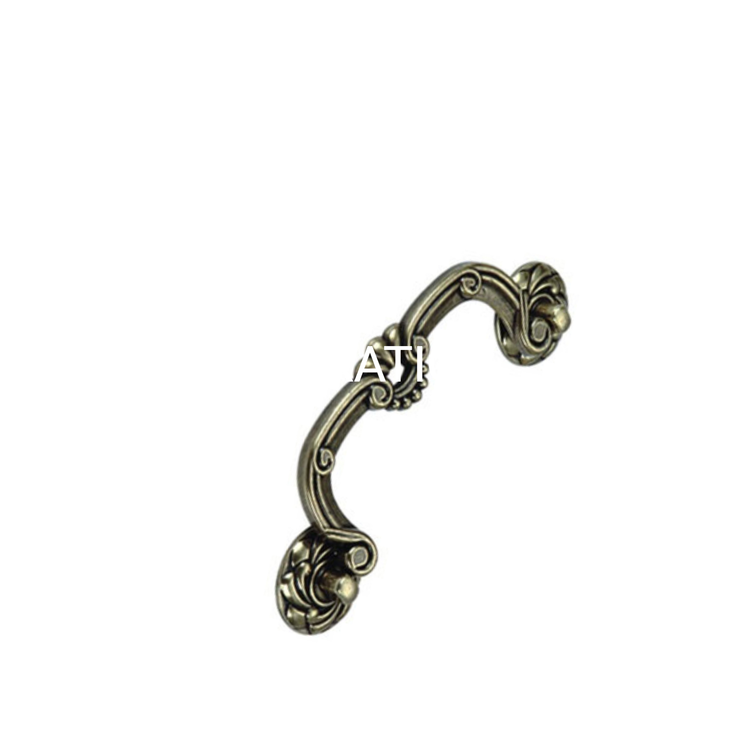 Manija clásica del dormitorio de la manija del cajón de 96m m 128m m del cobre antiguo de la aleación del cinc