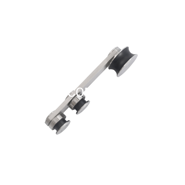 Sistema de desplazamiento apropiado del cuarto de baño del acero inoxidable del conector de puerta de cristal moderno caliente de la venta