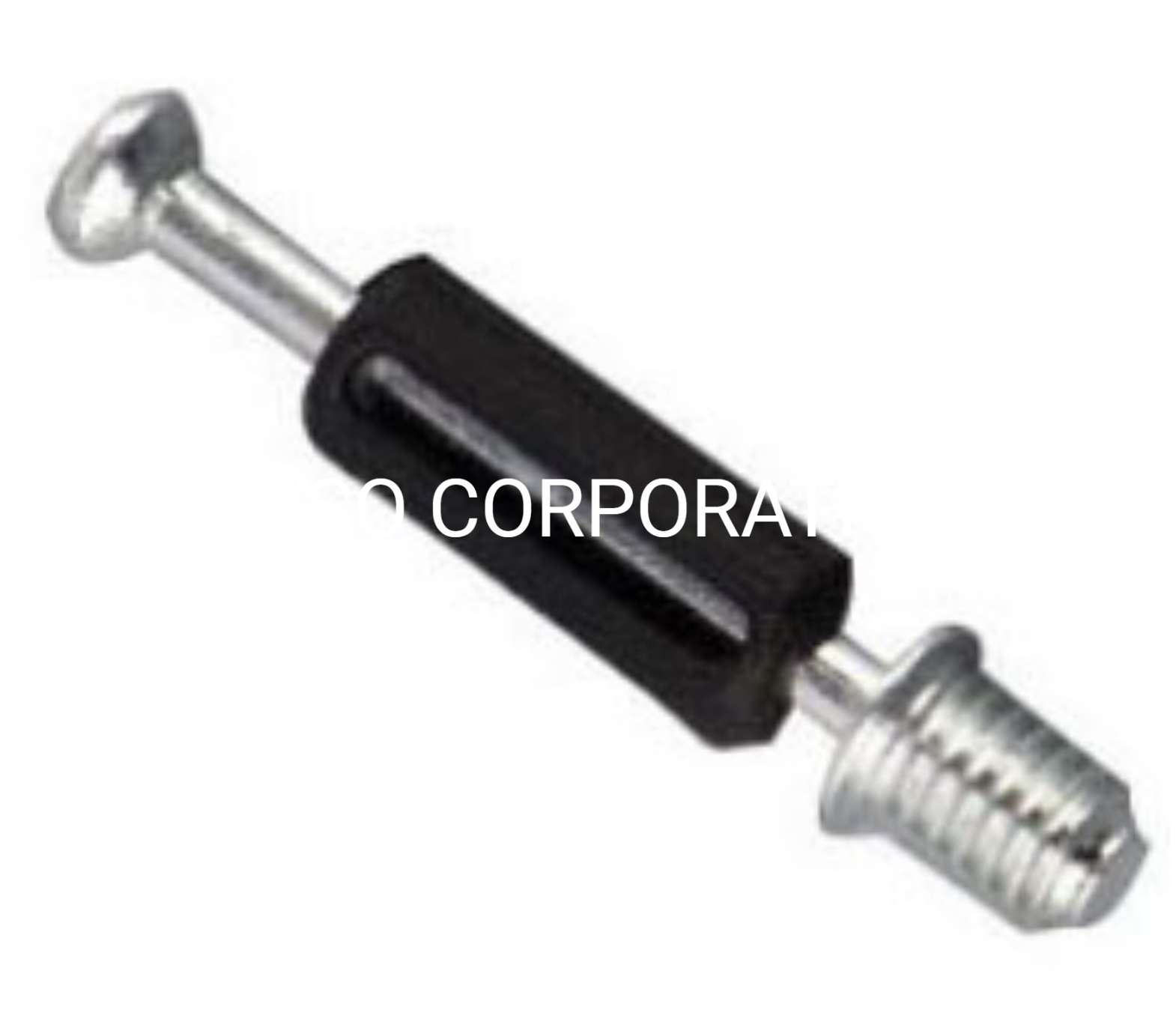 Top venta de plástico negro y perno negro herrajes para muebles accesorios para muebles soporte de estante de tornillo de gabinete