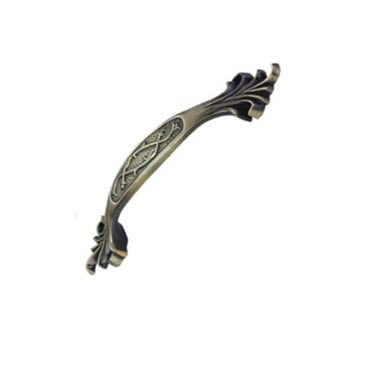 Manija de cajón de cobre antiguo, aleación de Zinc, 64mm, 96mm, 128mm, venta superior