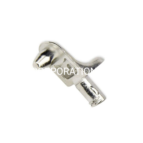 Esquina de 10,5 mm con tornillo, conector de estante de aleación de zinc, soporte para estante de guardarropa