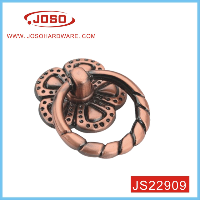 Tirador con estampado de flores de estilo europeo retro para cajón