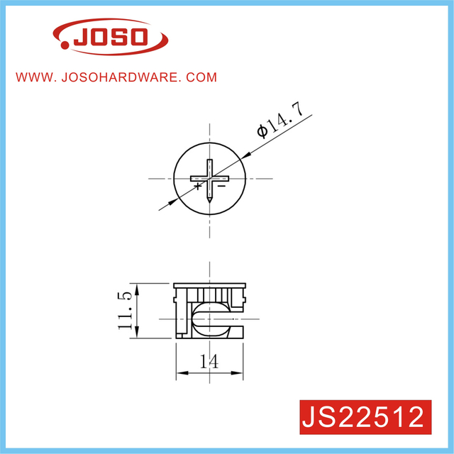 Accesorios de conexión de alta calidad de leva para muebles