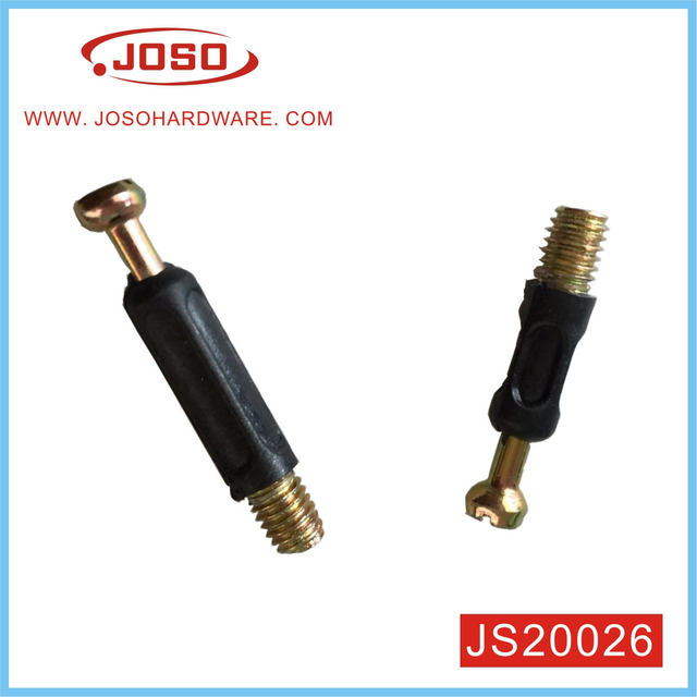 Perno de muebles para el hogar de acero y plástico producido en fábrica