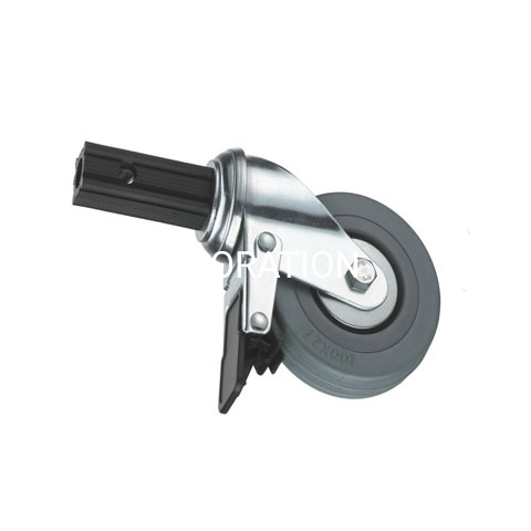 Suministro de fábrica de plástico de 50 mm con freno Ruedas giratorias Carrito Ruedas para muebles