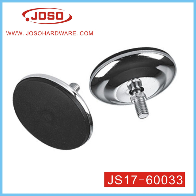 Tornillo ajustable de acero negro de herrajes para muebles para conector