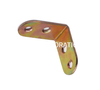 Conector de esquina chapado en zinc amarillo de acero, suministro de fábrica, accesorios de cama para montaje de muebles