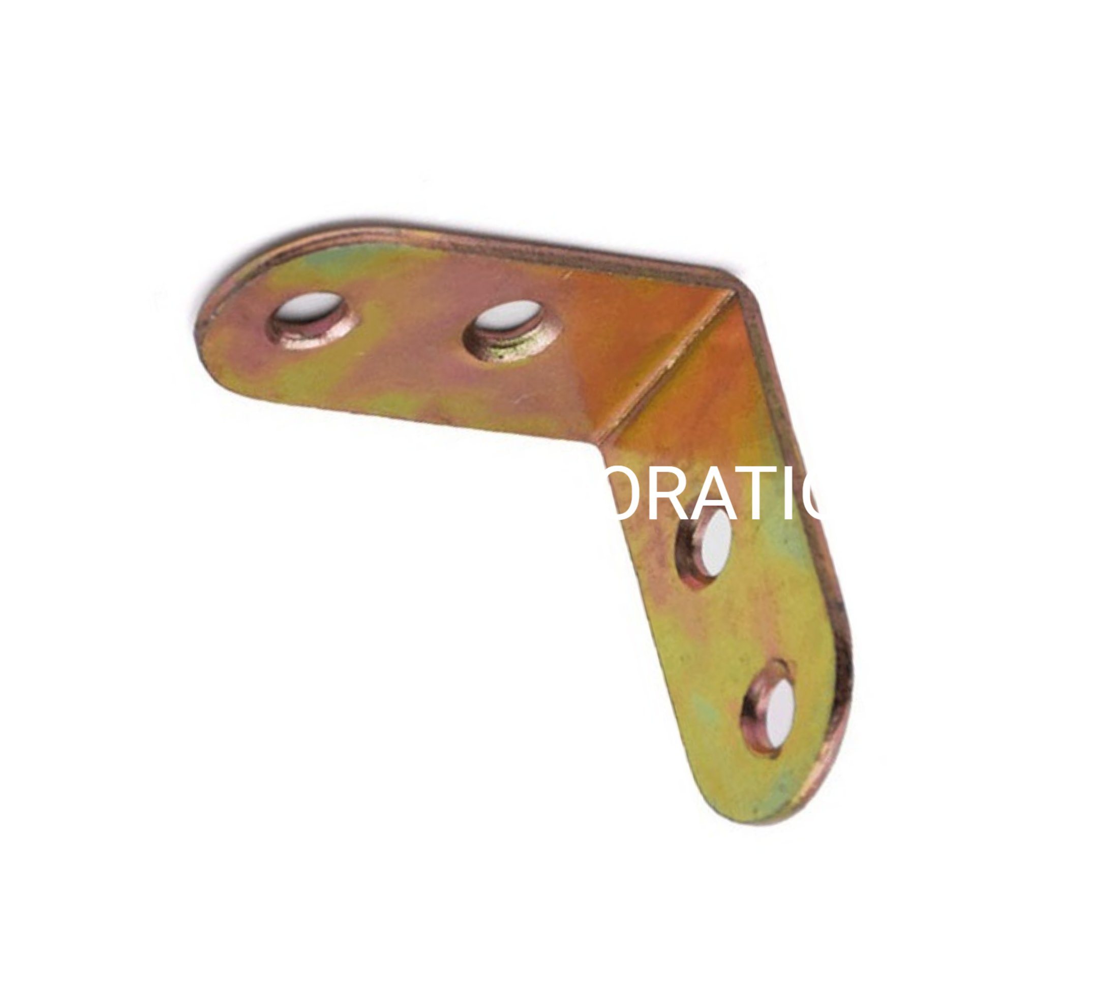Conector de esquina chapado en zinc amarillo de acero, suministro de fábrica, accesorios de cama para montaje de muebles