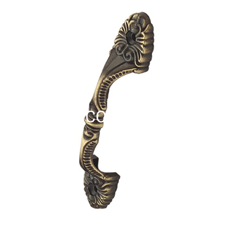 Manija de puerta de latón antigua clásica, manija de gabinete, manija de armario, manija de muebles