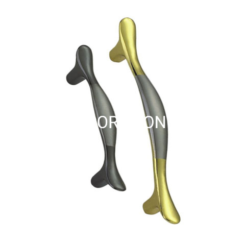 Tirador dorado y gris al por mayor para muebles de 128mm, tirador para armario de cocina