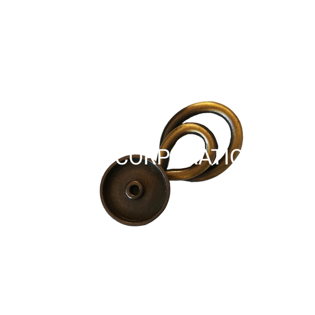 Tirador de cajón de latón antiguo, mango pequeño para muebles, aleación de zinc, 48mm, 105mm