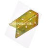 Placa de estampación del gabinete de la esquina de los muebles 35x35x115mm chapada en zinc amarillo de metal de suministro de fábrica