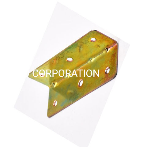 Placa de estampación del gabinete de la esquina de los muebles 35x35x115mm chapada en zinc amarillo de metal de suministro de fábrica