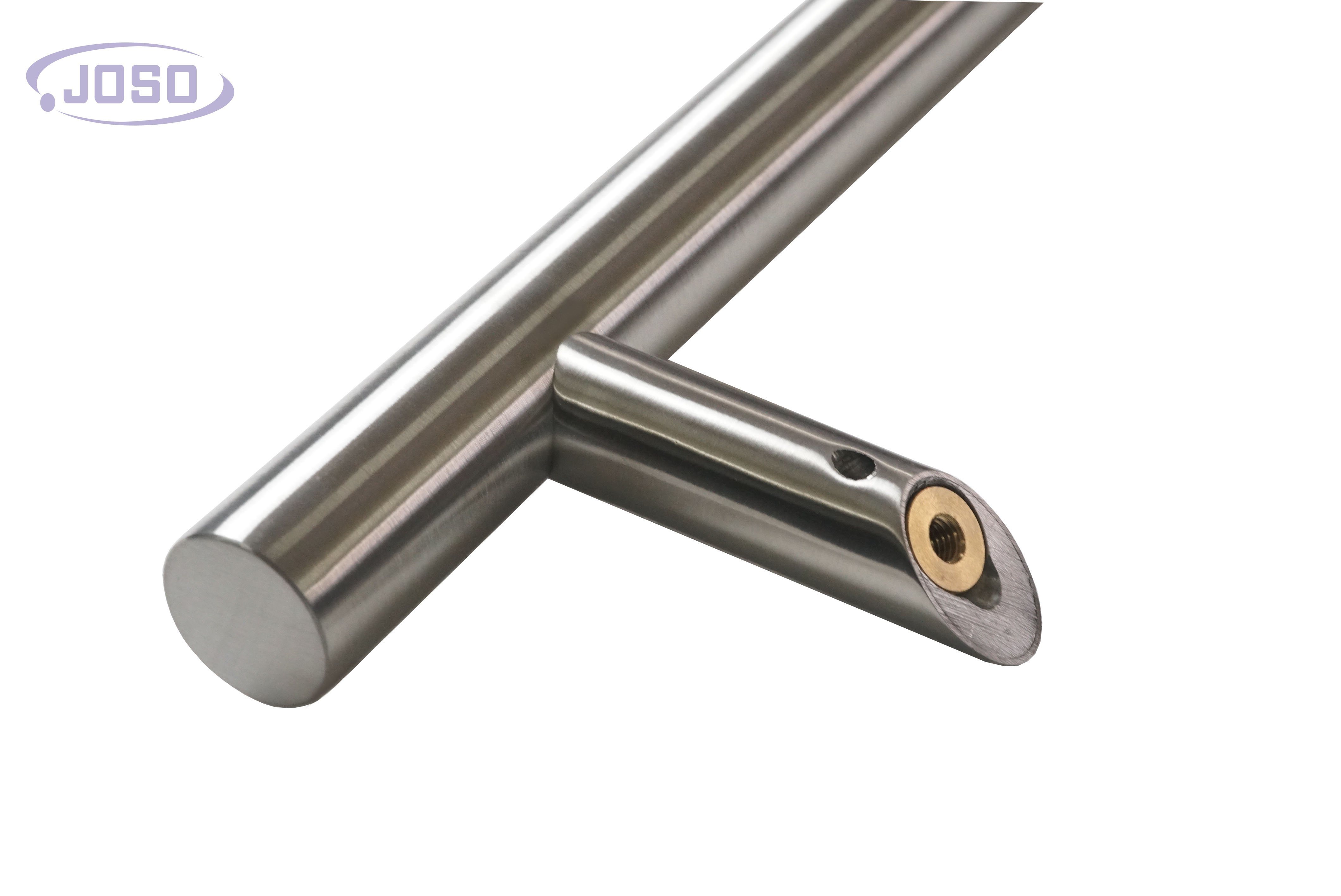 Hardware de cristal cromado brillante modificado para requisitos particulares al por mayor de la manija de puerta de cristal del acero inoxidable Cc765