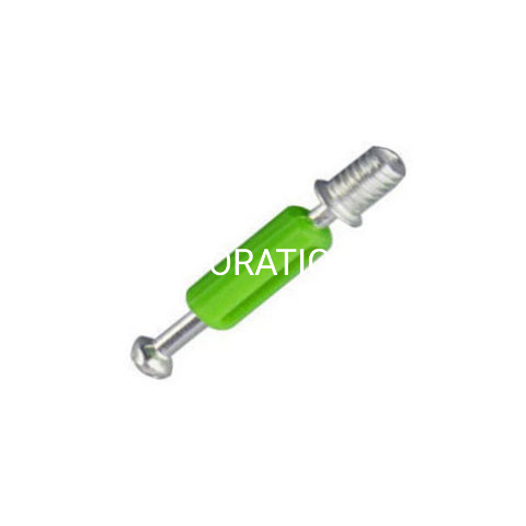 El acero de venta caliente con longitud de plástico es un accesorio para muebles con tornillo de 44 mm