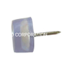 Conector protector de silla deslizante de uñas de mesa transparente de plástico de 18mm de suministro de fábrica