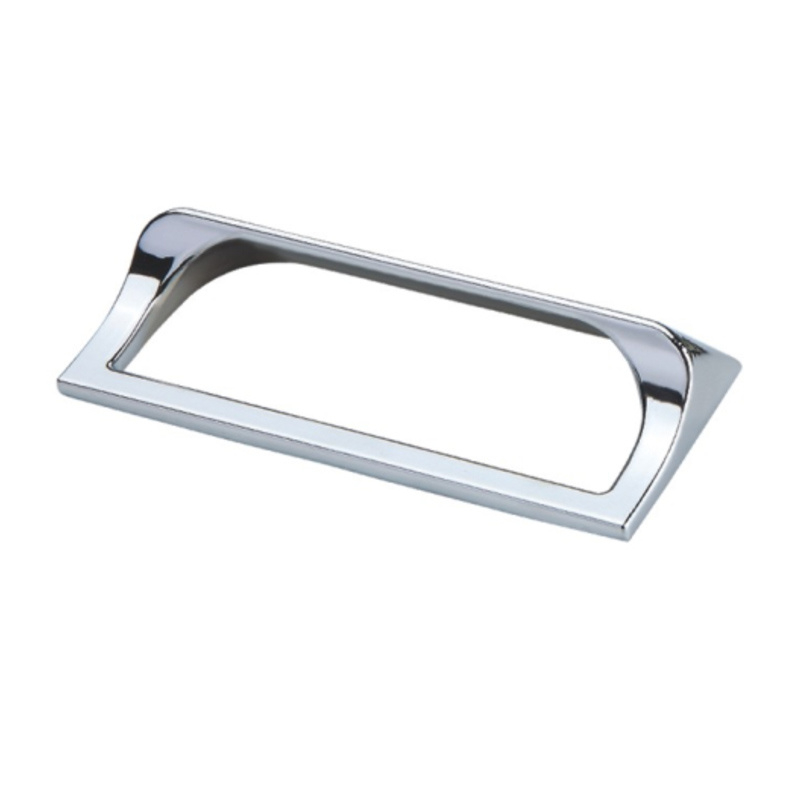 Tirador de muebles cromado brillante de aleación de zinc, 96mm, 128mm, venta superior