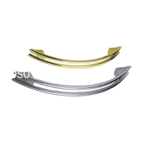 Manija dorada del guardarropa del hardware de los muebles de la manija de la decoración de los accesorios de los muebles de la aleación del cinc 64m m