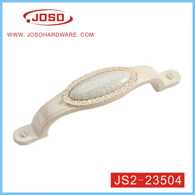 Aleación de zinc de moda de estilo europeo con manija de cerámica para cajón