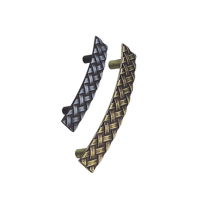 Manija del pecho de la manija del gabinete de cobre antiguo del rectángulo clásico de la aleación del cinc