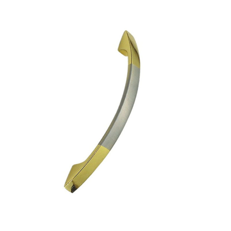 Aleación de zinc dorado y cepillado 64 mm 96 mm 128 mm Manija para muebles Accesorios de cocina