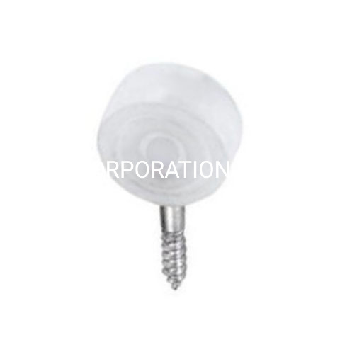 Soporte de estante de PP de 13mm de diámetro con clavos, accesorios para muebles, montaje de gabinete