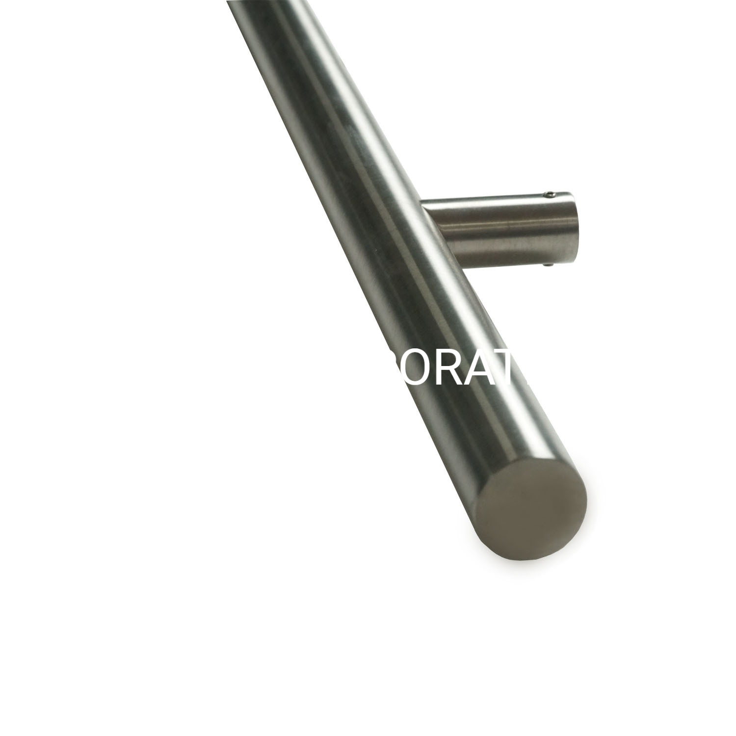 Manija de puerta de vidrio para baño de acero inoxidable 304 personalizada de estilo moderno, manija de barra en T de Metal, accesorios para muebles