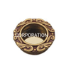 Manija de empuje de cobre antigua ovalada y redonda de estilo europeo de 26 mm
