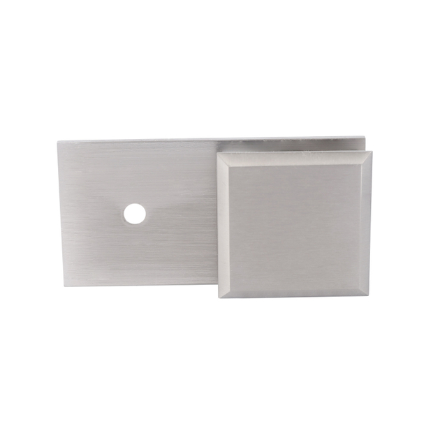 Clip de puerta de pared a vidrio, clip de latón de 180 grados para juegos de herrajes para puertas de baño