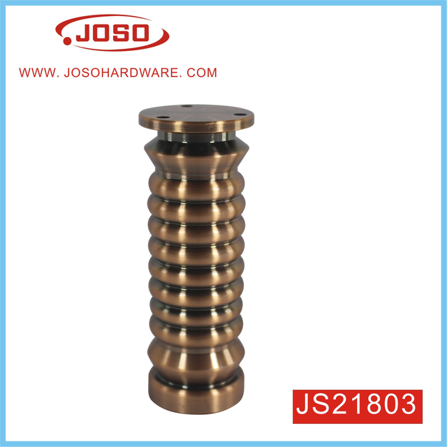 Pata de muebles de metal dorado mate para gabinete