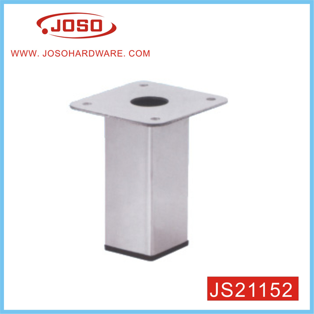 Pata de sofá de tubo cuadrado de metal para sala de estar