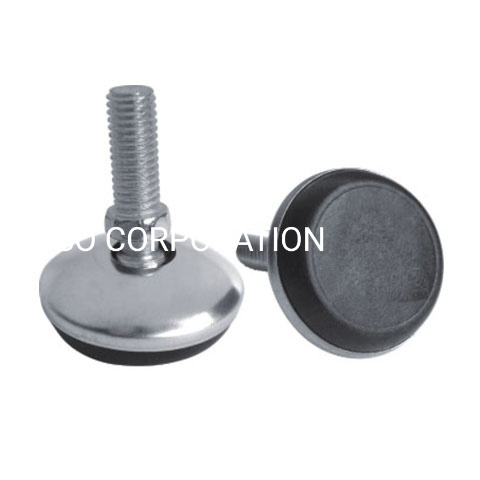 Metal con tornillo ajustable de PP, soporte para muebles, accesorios para patas de sofá, montaje de patas