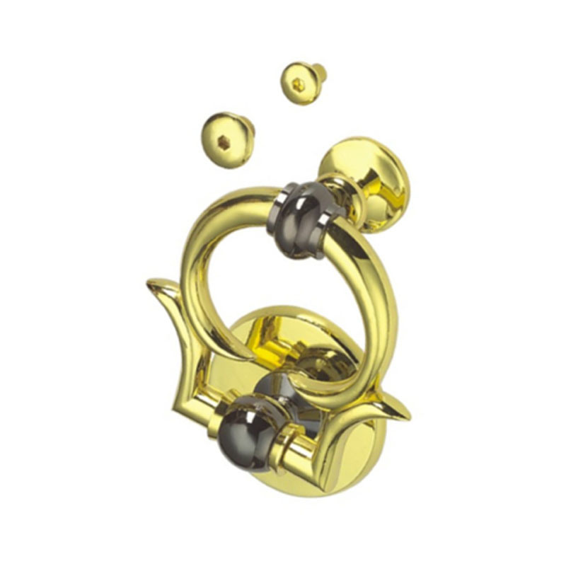 Manija del cajón de la manija del anillo de oro de la aleación del cinc de la fuente de la fábrica 85m m