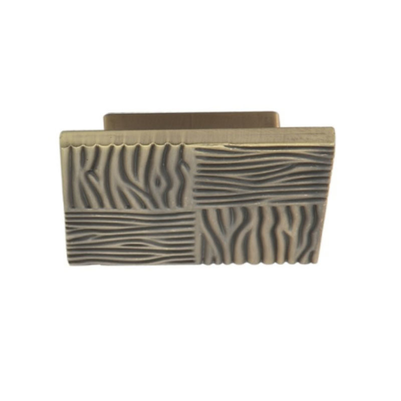 Manija europea de la cocina de la manija de los muebles del cuadrado de la aleación 60m m del cinc del estilo