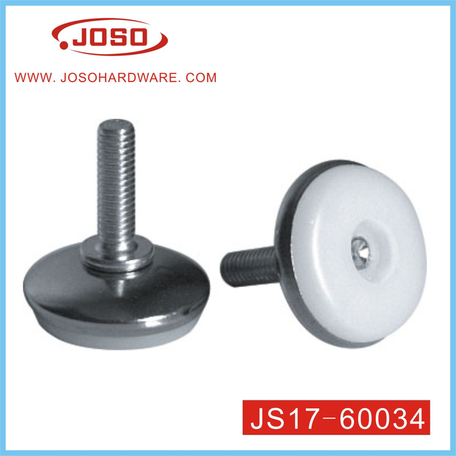 Perno ajustable de acero blanco de herrajes para muebles para conector