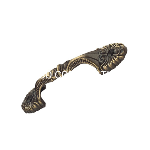 Manija de puerta de latón antigua clásica, manija de gabinete, manija de armario, manija de muebles