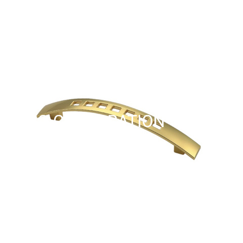 Tirador de cajón con tirador de muebles dorado y cepillado de aleación de zinc de 96 mm