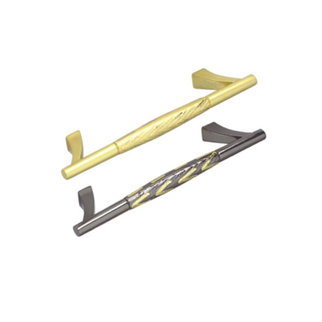 Tirador negro para muebles, decoración europea, 96mm, 128mm, tirador de cocina