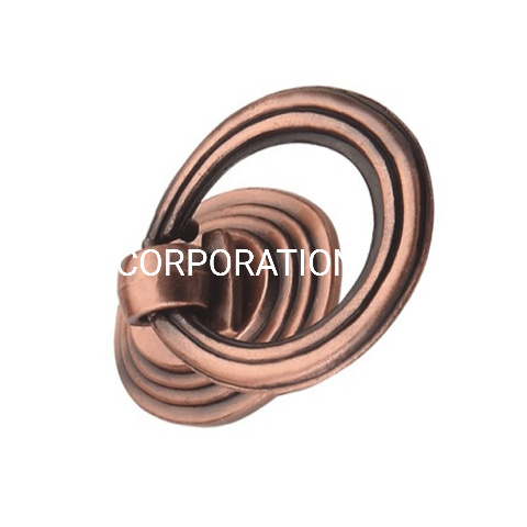 Manija retro de aleación de zinc de 30 mm, manija de anillo para gabinete, manija para cajón