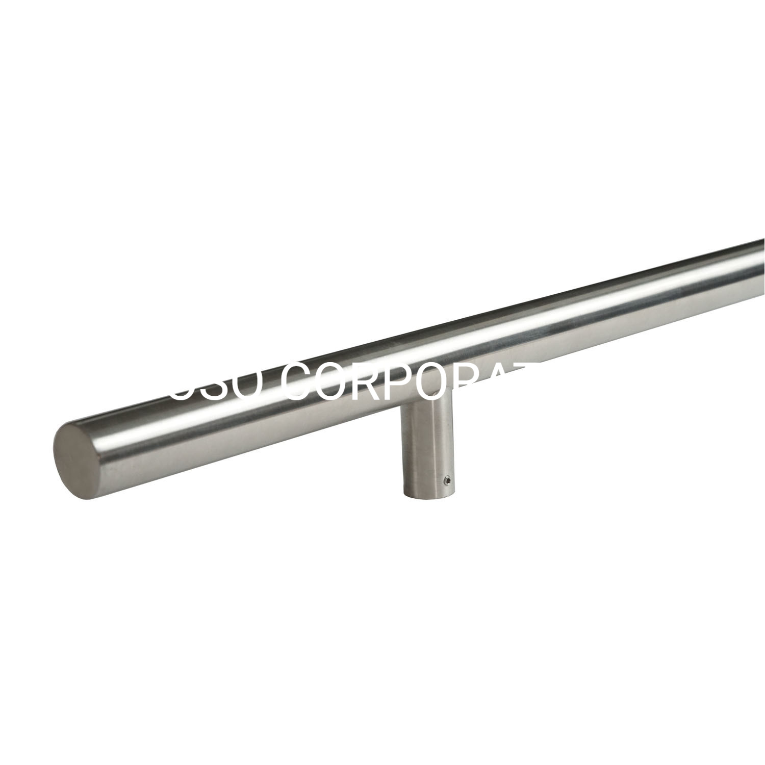 Manija de puerta de vidrio para baño de acero inoxidable 304 personalizada de estilo moderno, manija de barra en T de Metal, accesorios para muebles
