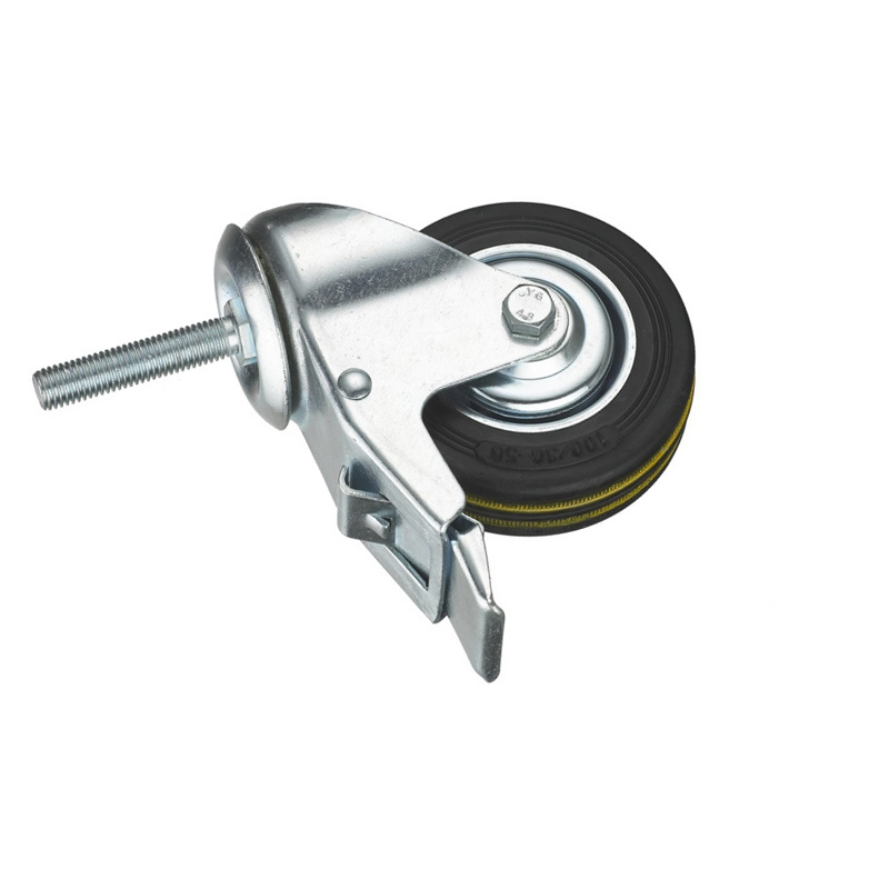 Suministro de fábrica de metal industrial con ruedas de plástico de 75 mm de diámetro y 85 mm