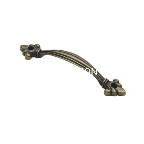 Manija de puerta de cocina con tirador de muebles de cobre antiguo clásico, suministro de fábrica, 120mm