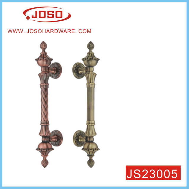 Elegante manija de puerta de metal para puerta exterior
