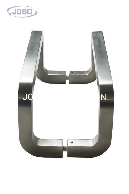 Manija de puerta de acero inoxidable de diseño simple, estilo moderno en forma de H, para herrajes para muebles y puertas de vidrio