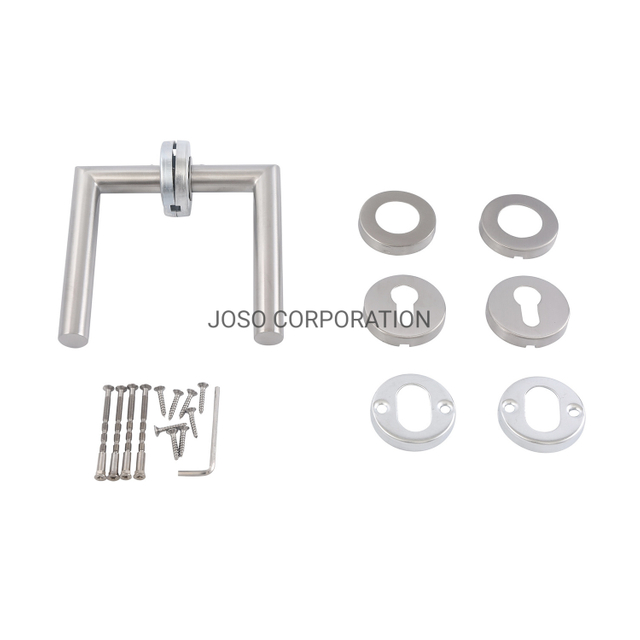 Manija de palanca de acero inoxidable Manija de puerta con acabado satinado