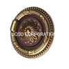 Manija de anillo de latón antiguo de 56mm, manija para muebles, herrajes para muebles, manija de aleación de zinc