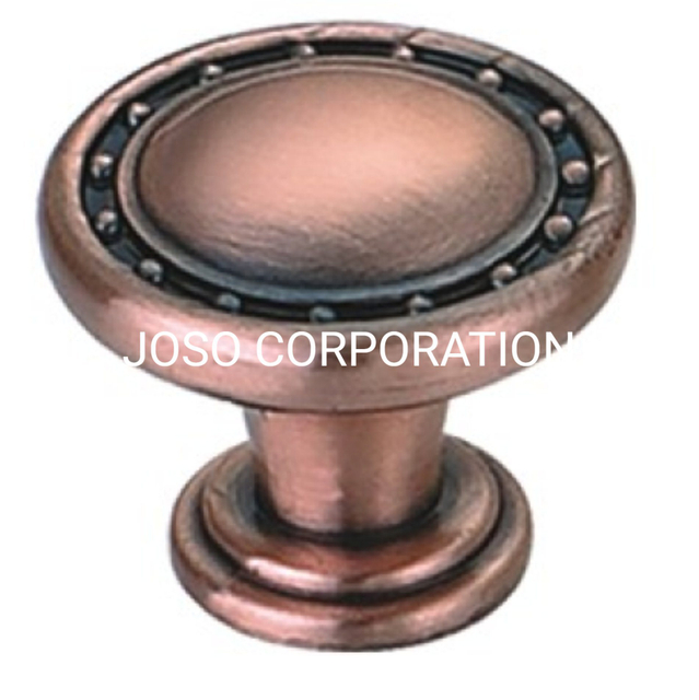 Perilla de gabinete de aleación de zinc de estilo europeo, 28mm, perilla de cajón, herrajes para muebles, perilla de tocador