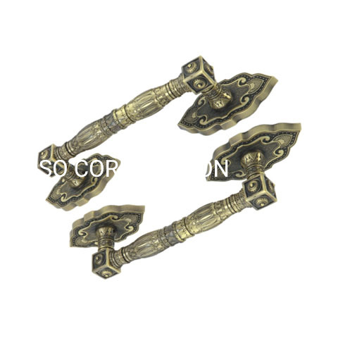 accesorios del dormitorio de la manija del armario de la manija de latón antiguo de la aleación del cinc de 350m m 400m m