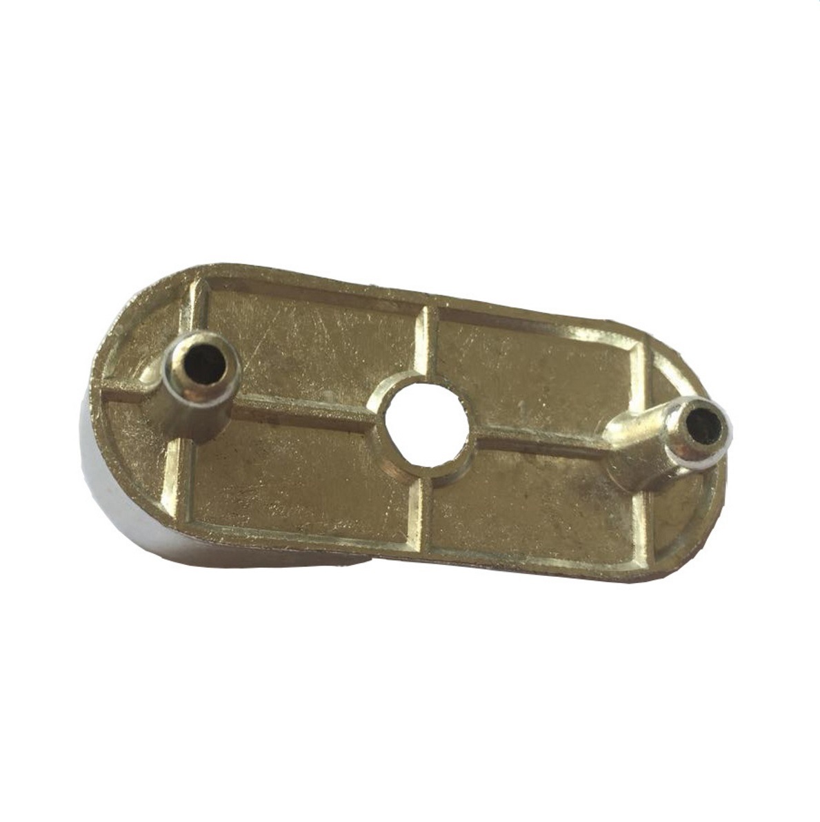 Soporte de tubo de aleación de zinc, accesorios para muebles, soporte de riel de hardware para muebles